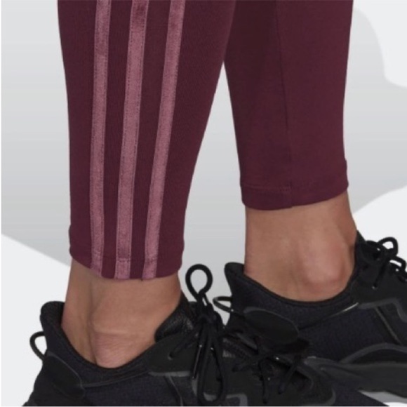 Adidas NWT Velvet Striped Leggings - Picture 3 of 8